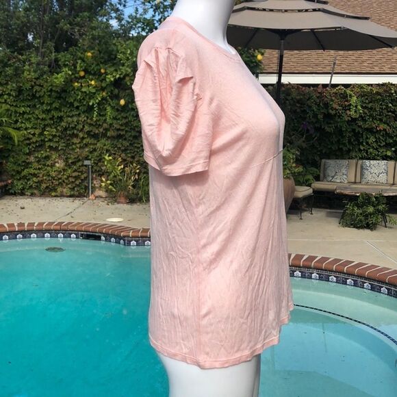 Chelsea28 Pink Shoulder Pleat Tee Size Sm - Picture 8 of 12